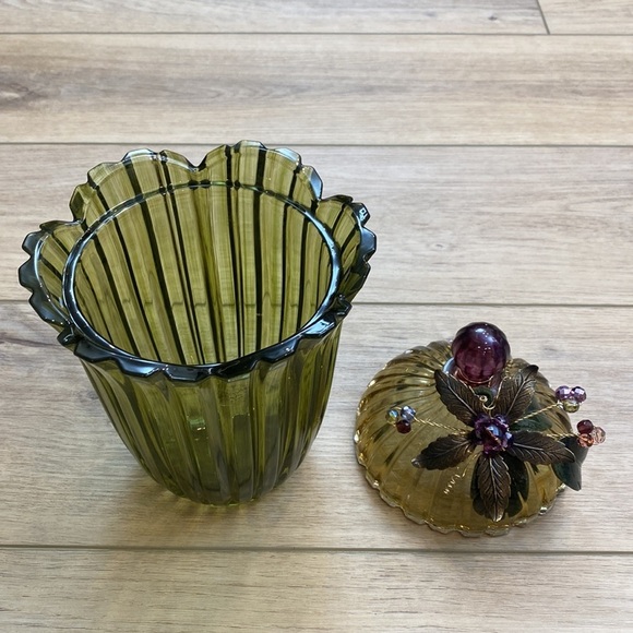 Monica Willard Hand Painted‎ Crystal Jar - Picture 5 of 11